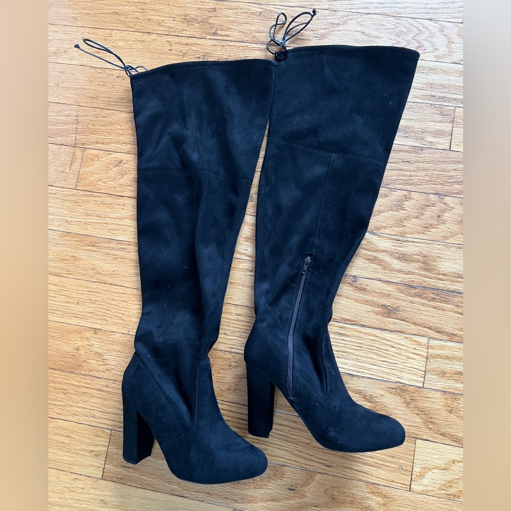 Thigh high Women's black Boots